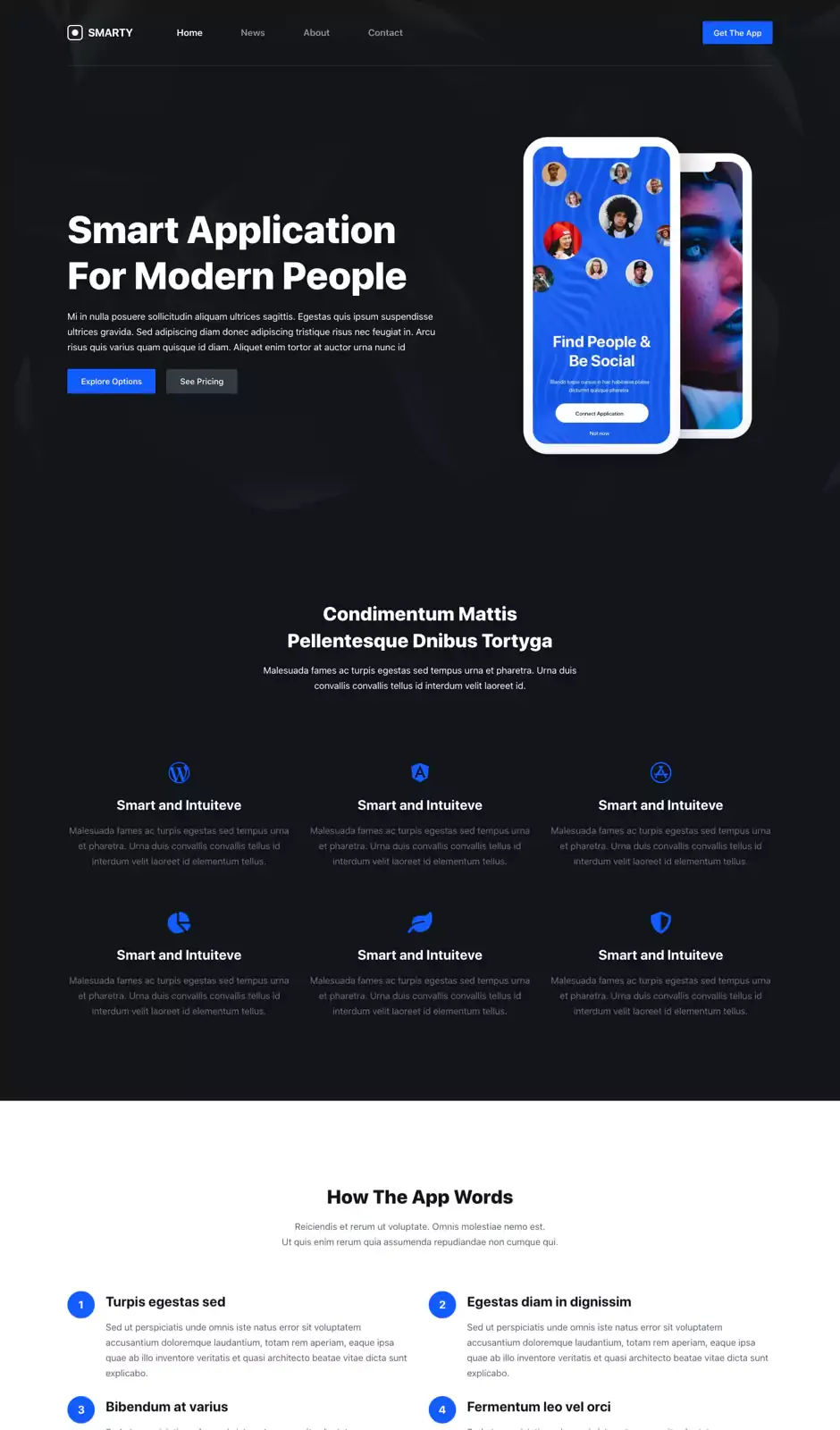 Превью стартового сайта Blocksy App
