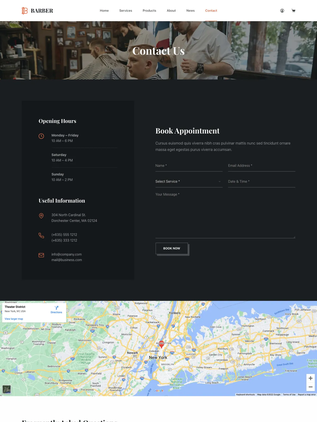 Barber Shop — Контакты