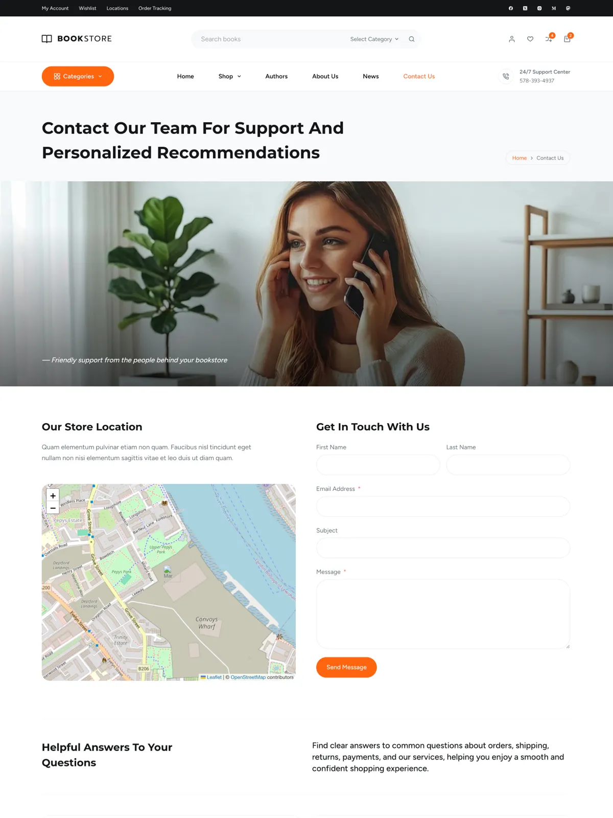 Book Store — Контакты
