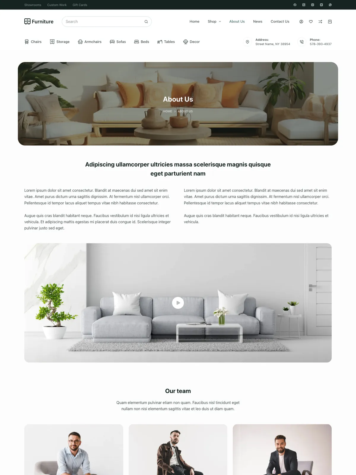 Furniture — О магазине