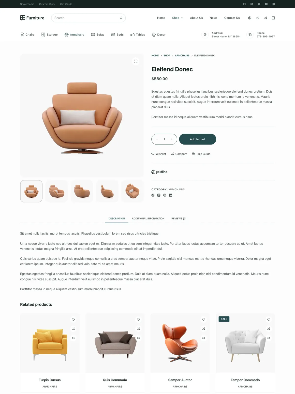Furniture — Карточка товара