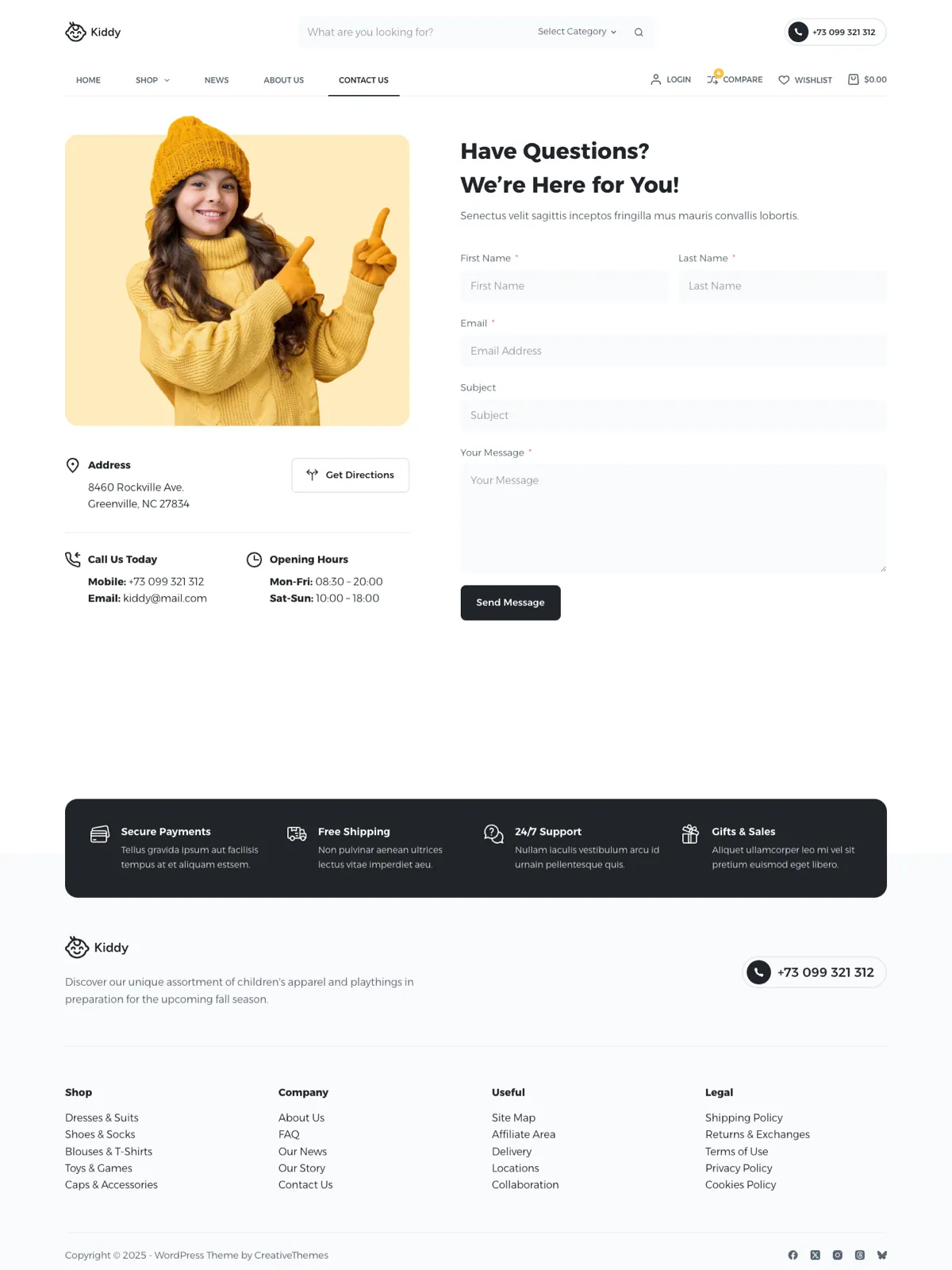 Kiddy — Контакты