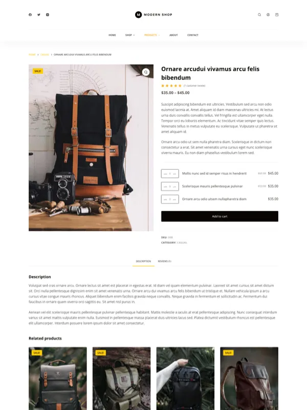 Modern Shop — Карточка товара